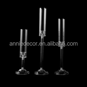 Vendita calda all'ingrosso della fabbrica per la decorazione della casa di nozze trasparente brillante <span class=keywords><strong>colonna</strong></span> di supporto in acrilico portacandele - Product Image 2