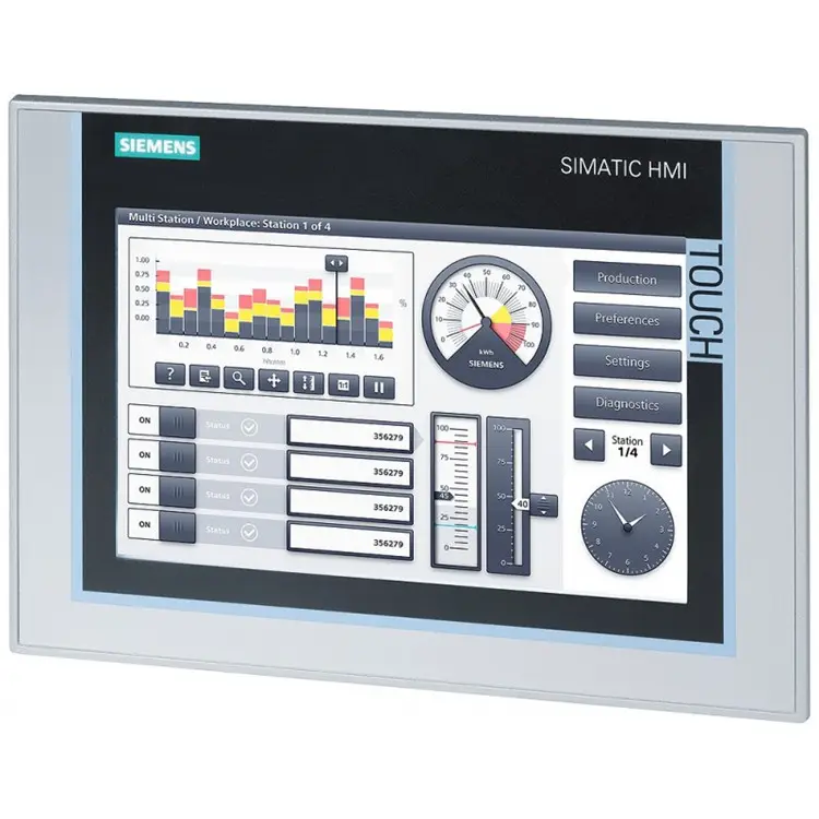 100% orijinal garanti SIMATIC HMI TP900 9 "geniş ekran TFT ekran PLC Siemens 6AV2124-0JC01-0AX0