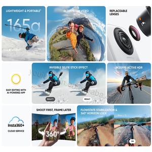 กล้องแอคชั่น Insta360 X4 Air 360 องศา รุ่นปี 2025 ความละเอียด 8K แบตเตอรี่ 2010mAh รองรับ Active HDR หน้าจอสัมผัส 2.5 นิ้ว รองรับ SD กันน้ำ เลนส์ AI พร้อมระบบมองเห็นในเวลากลางคืน - Product Image 3