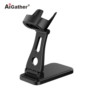 AiGather Handsfree Barcode Scanner Stand Zwart Opvouwbare Handheld Scanner Stand Duurzaam en Stabiel 2D Scanner Stand - Product Image 1