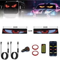 Aplicación de control remoto Camión Dynamic Devil Eye 5V USB Flexible Pantalla LED Tablero de publicidad