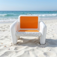 Canapé et chaise gonflables modernes InflaToGo - Chaise de camping portable légère et imperméable pour l'extérieur