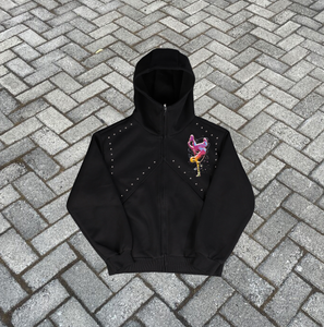 Sweat à capuche pour homme, personnalisé, à fermeture éclair, d'hiver, surdimensionné, respirant, lourd, imprimé avec des chiffres, 100% coton, French Terry, XXS - Product Image 2