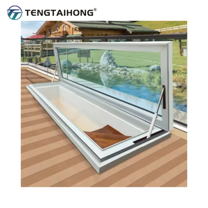 Lucernario Moderno Personalizzato in Lega di Alluminio con Doppio Vetro Temperato Apertura Automatica <span class=keywords><strong>Motorizzata</strong></span> per <span class=keywords><strong>Tetto</strong></span> di Grandi Abitazioni in Vendita - Product Image 5