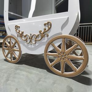 Fondo de coche de flores doradas, carrito de regalo acrílico, decoración para fiesta de boda, <span class=keywords><strong>precio</strong></span> de fabricante - Product Image 4