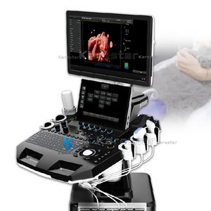 Hot trolley full digital 3D 4d ultrasonido veterinario color doppler máquina de ultrasonido - Product Image 1