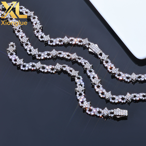 Collar con Colgante de Estrella de Plata de Ley 925 con Moissanita, Estilo Hip Hop, VVS, Brillante, con Certificado GRA, Pasa el Test de Diamantes, Joyería para Hombre y Mujer - Product Image 3