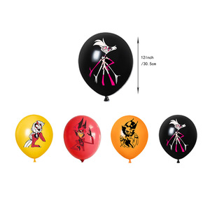 Decoraciones <span class=keywords><strong>de</strong></span> Fiesta <span class=keywords><strong>de</strong></span> Cumpleaños <span class=keywords><strong>de</strong></span> Hazbin Hotel con Diseño <span class=keywords><strong>de</strong></span> Dibujos Animados, Incluyen Guirnalda <span class=keywords><strong>de</strong></span> Feliz Cumpleaños, Globos y Adornos para Pastel, Regalo para Fanáticos del Anime - Product Image 4