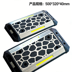 प्रीमियम पुनर्नवीनीकरण रबर गति बम्प-टिकाऊ और पर्यावरण अनुकूल यातायात शांत समाधान - Product Image 3