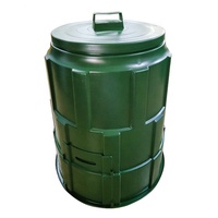 Grande poubelle de jardin pour déchets de jardin, herbe, nourriture, compost, engrais, baril, économiseur de terre, compostage extérieur
