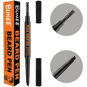 Vente directe remplissage de crayon à barbe 2 en 1 crayon à sourcils Lapiz Corector De <span class=keywords><strong>Barba</strong></span> stylo à barbe remplissage de barbe crayon avec brosse - Product Image 2