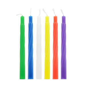 Merri <strong>Wish</strong> Rainbow Gradient Color Slender Party Cake Decoration <strong>Candles</strong> <strong>16</strong> Pvc Box Birthday Long Pole Kid Birthday Cake <strong>Candles</strong> - Product Image 4