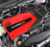 Couvercle de moteur ABS à motif en Fiber de carbone, pour Honda Civic 10e génération 2016 – 2021, couvercle de Protection décoratif pour compartiment moteur, accessoires de voiture