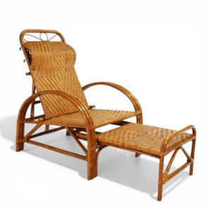 Fauteuil de salon moderne en rotin tressé à la main, chaise de loisirs en rotin naturel, fournisseur de mobilier pour balcon, patio et complexe hôtelier - Product Image 2