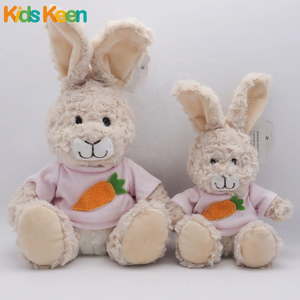 부활절 토끼 봉제 장난감 착용 티셔츠는 맞춤형 패턴 색상 크기 맞춤형 봉제 인형 장난감 토끼 토끼 부드러운 인형 수 있습니다 - Product Image 6