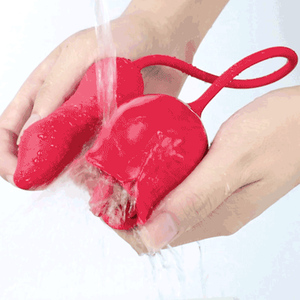 Đồ chơi tình dục hình hoa hồng bằng silicon dành cho nữ với chức năng đẩy lưỡi và hút âm vật - Product Image 4