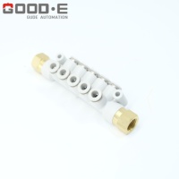 Collecteur pneumatique à raccord rapide, conception compacte à changement rapide pour les configurations de conduites d'air denses