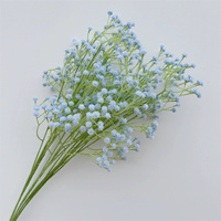 Bunga Gypsophila Sentuhan Asli FL-256, Buket Bunga Baby Breath Artifisial 108 Tangkai untuk Dekorasi Pernikahan dan Rumah