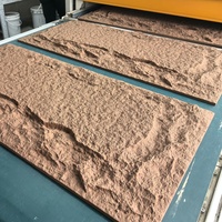 Panel de pared de piedra artificial de poliuretano, paneles de piedra de imitación de Pu ecológicos duraderos con aislamiento térmico para Interior