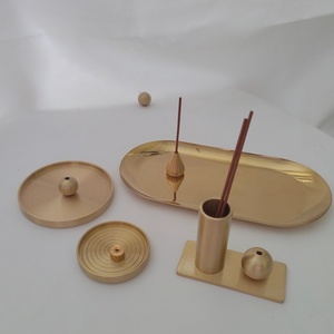 Quemador de Incienso Minimalista de Aluminio para Aromas de Bergamota y Jazmín, Decoración para el Hogar - Product Image 5
