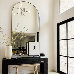 Modern Arch Design Full Length Wall Mounted <strong>Mirror</strong> Aluminum Frame Black/Brass/<strong>White</strong> Framed Full Body <strong>Mirror</strong> - Product Image 3