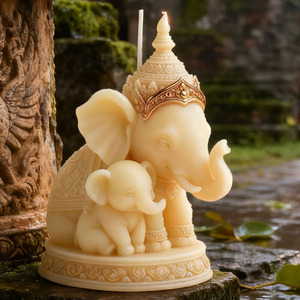 YS <strong>Thai</strong> Style Elephant Silicone <strong>Candle</strong> Molds Southeast Style Gypsum Decorations Casting Mould DIY Aromatherapy <strong>Candle</strong> Making - Product Image 2