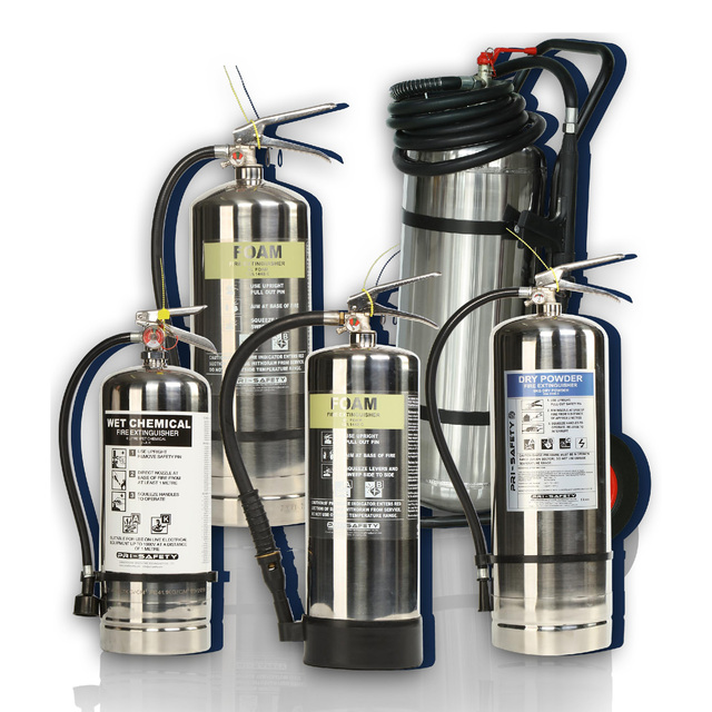 Portable Wheeled Stainless Steel Lithium Battery Fire Extinguisher 3L/6L/9L/12L CE Certified 14Bar Pressure for Class A-K Fires