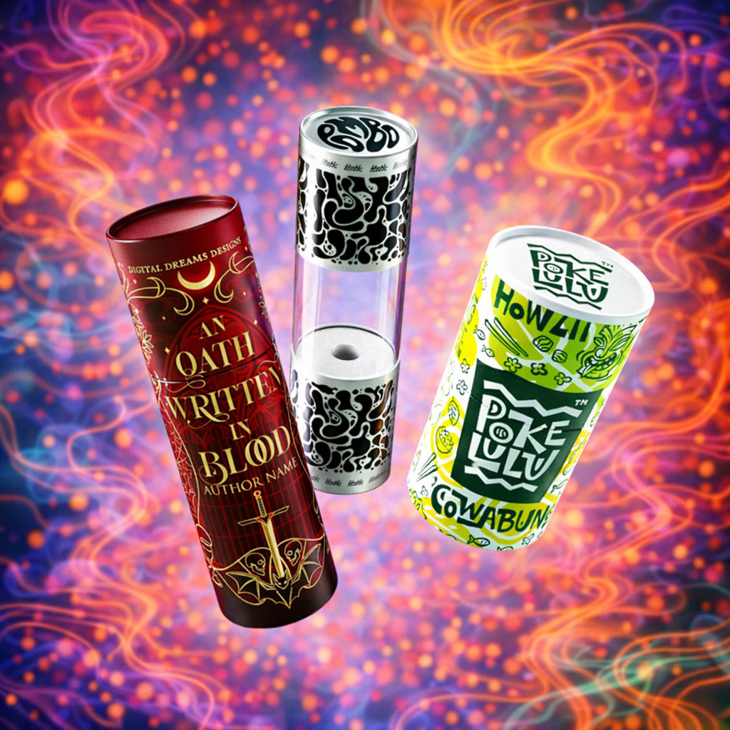 Custom Logo Print Paper Tubes Eco-friendly Recycled Cardboard Tube Packaging With Child Resistant Function