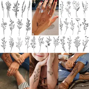 Realistic Temporary Ink Body Sticker Tattoo and Semi Permanent Tattoo Sticker