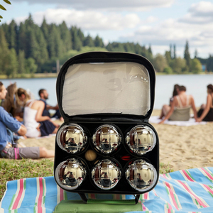 Ensemble <span class=keywords><strong>de</strong></span> six boules <span class=keywords><strong>de</strong></span> pétanque pour sports <span class=keywords><strong>de</strong></span> plein air - Product Image 2