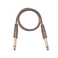 6.35mm 14 pouces droit à droit mâle TS à mâle TS Jack Mono prise guitare basse câble Microphone câble instrumental