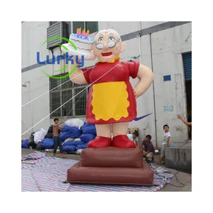 Hot Selling Inflatable Holland Balloon Old Women Humanoid Balloon Inflatable Human Balloon