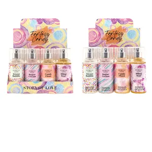 Huati Sifuli RubioAroma 88ml Tamaño de viaje Mini Body Spray Fragancia fina Perfume Body Mist Splash Set para mujeres
