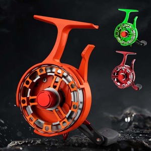 Venta caliente <span class=keywords><strong>3</strong></span>,6: 1 Relación de engranajes Carrete de pesca con mosca de hielo de invierno <span class=keywords><strong>3</strong></span> + 1BB Varios colores Balsa de metal Rueda de pesca Rueda delantera - Product Image 1