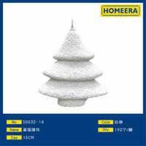 Homeera Christmas Tree Ornament 15Cm White Foam Indoor Decoration Lightweight Easy Installation - Product Image 1