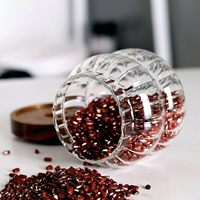 주방 조미료/커피빈/차/설탕/허브 친환경 다기능 보관용 커버가 있는 붕규산 유리 밀폐 용기
