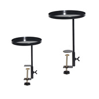 Support de plateau réglable en métal à un niveau pour plantes en pot sur rebord de fenêtre, mangeoire à oiseaux sur balustrade extérieure, organisateur de rangement peu encombrant