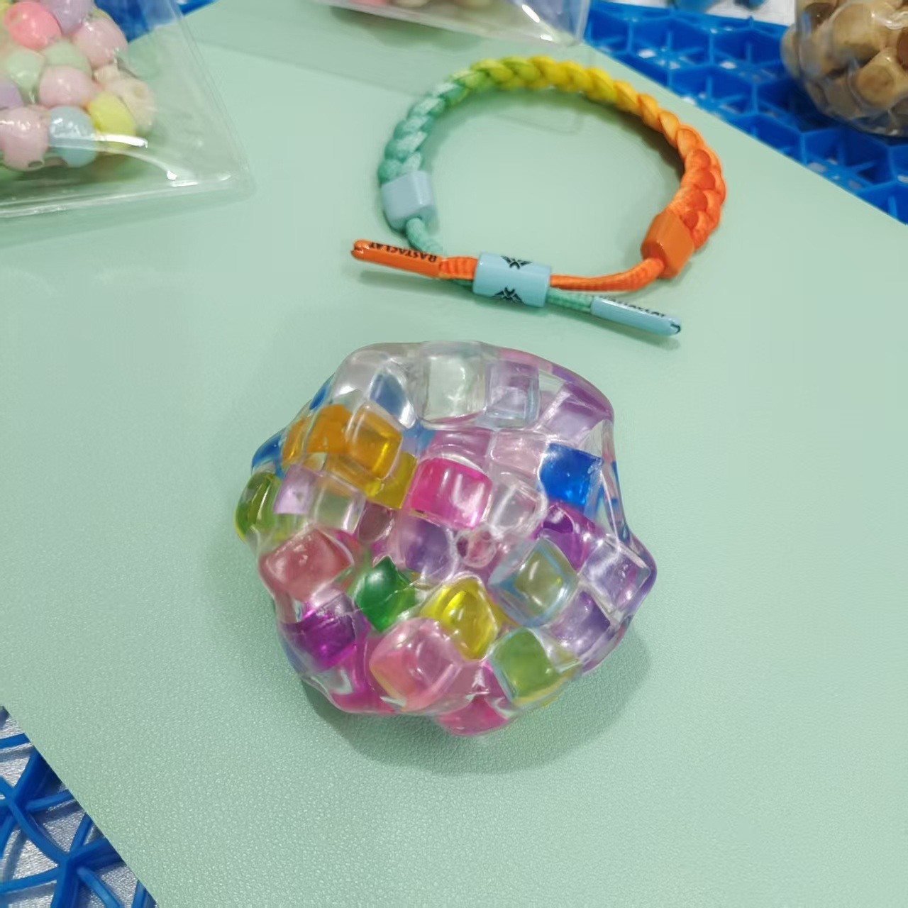 Glaçons colorés