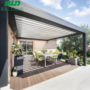 Kits de véranda personnalisables avec <span class=keywords><strong>pergola</strong></span> de patio, <span class=keywords><strong>toit</strong></span> <span class=keywords><strong>en</strong></span> <span class=keywords><strong>verre</strong></span> trempé plat imperméable et design moderne de <span class=keywords><strong>pergola</strong></span> <span class=keywords><strong>en</strong></span> aluminium - Product Image 5