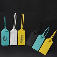 Scellés en plastique PP jetables inviolables avec boucles antivol pour étiquettes logistiques et attaches de câbles
