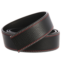 Ceinture à cliquet en cuir véritable, bricolage, décontractée, de remplacement, pour boucle à glissière