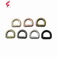 Lihui D, fermoir à ressort de style classique, différentes tailles, anneau à ressort en forme de D, avec accessoires métalliques sans plomb ni nickel