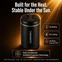 YUEHANGTC Diffuseur de parfum pour voiture à fixation sur porte-gobelet, diffusion ambiantale à 360°, désodorisant au charbon actif, à base végétale