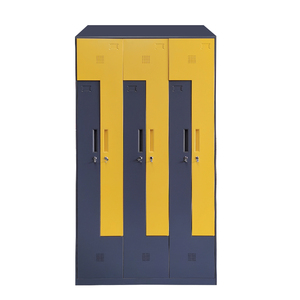 Casier <span class=keywords><strong>armoire</strong></span> moderne en acier personnalisé avec porte en L en plastique peu encombrant <span class=keywords><strong>toit</strong></span> incliné conception surface de revêtement en poudre pour utilisation dans la salle de sport - Product Image 1