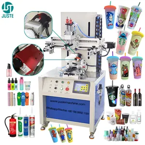 Máquina de impresión de pantalla de seda, tazas de papel, impresora de pantalla de impresión automática de botellas de vidrio y plástico redondas, precios de fabricación