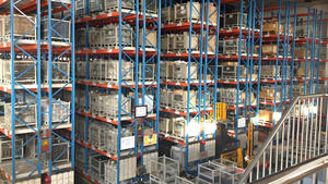 מערכת מדפים כבדה לתעלות צרות מאוד, מדפי משטחים למנהליות צרות, מלגזה, פלדה בצפיפות גבוהה, מדפי אחסון למחסן - Product Image 6