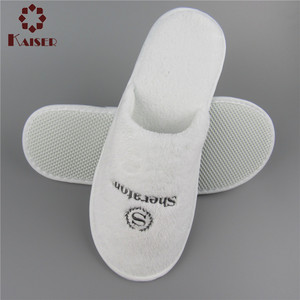Pantofole usa e getta <span class=keywords><strong>in</strong></span> cotone di lino per Hotel di lusso disegni di moda di alta qualità Logo personalizzato <span class=keywords><strong>vendita</strong></span> all'ingrosso - Product Image 2
