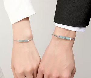 Pulsera De Pareja Chinese Style Orchid Flower <b>Couple</b> <b>Bracelet</b> Women Men Valentine Day Gift Romantic <b>Couple</b> <b>Bracelet</b> for Lover - Product Image 2