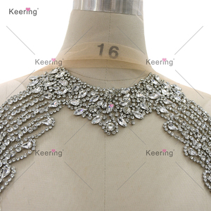 Venta al por mayor <span class=keywords><strong>de</strong></span> diamantes <span class=keywords><strong>de</strong></span> imitación corpiño para vestidos <span class=keywords><strong>de</strong></span> tela con collar Organza apliques vestido <span class=keywords><strong>de</strong></span> <span class=keywords><strong>fiesta</strong></span> <span class=keywords><strong>de</strong></span> 2017 - Product Image 6