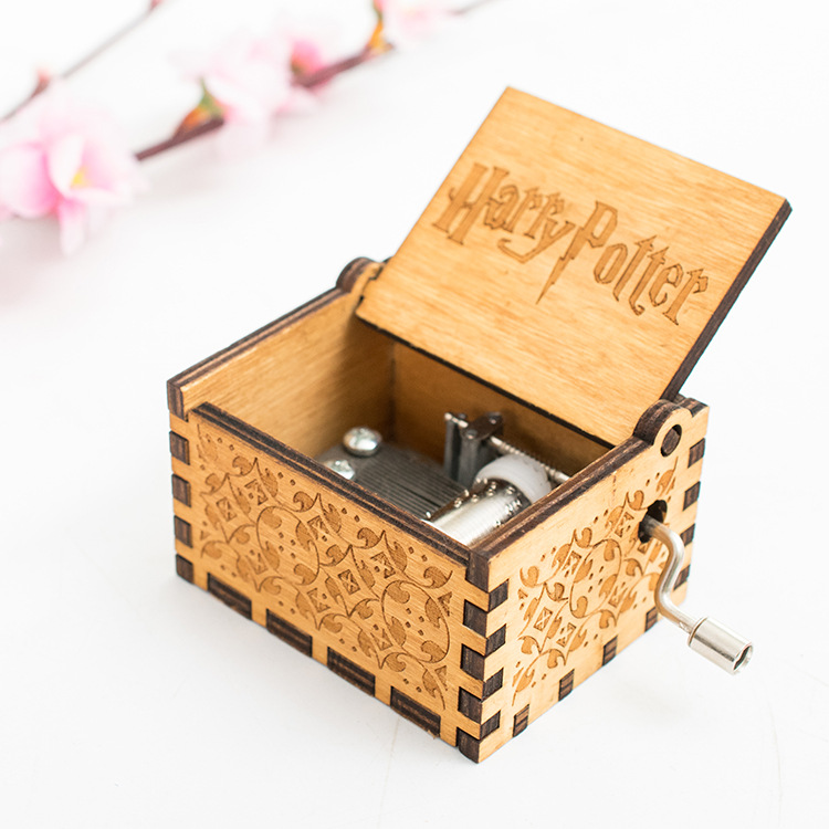 Wholesale Customized Hand Crank Wooden Music Box